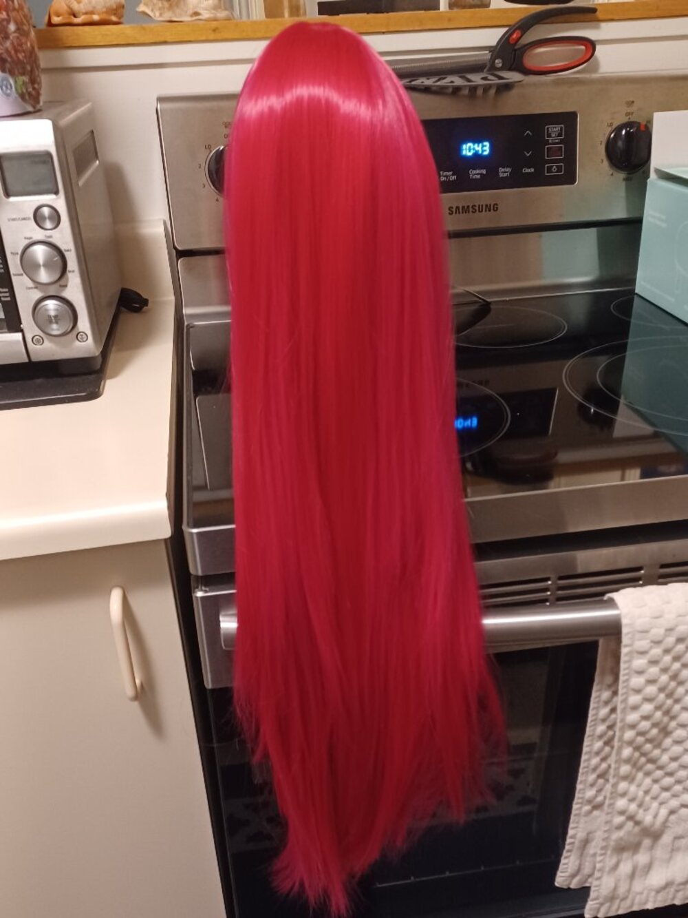 Hot Pink, Long Hair Wig, Well-Made, NWOT - Mint Condition